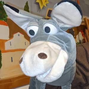 Kopf der Handpuppe Esel Fritz